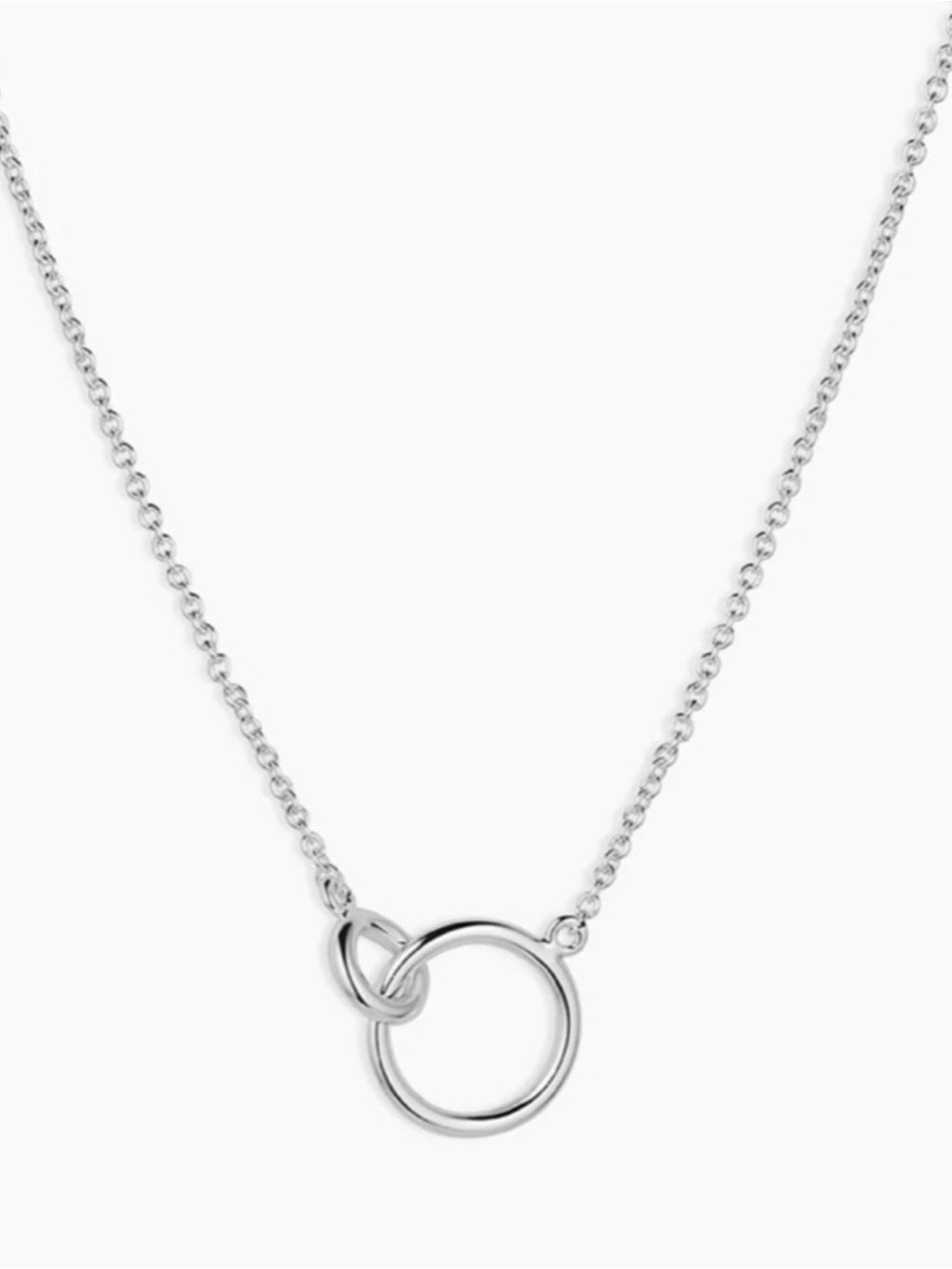 Gorjana Wilshire Adjustable Charm Necklace in Silver
